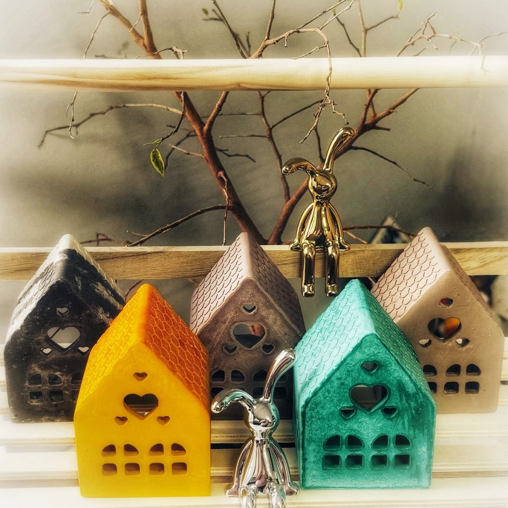 Подсвечники «Домики Старой Европы»