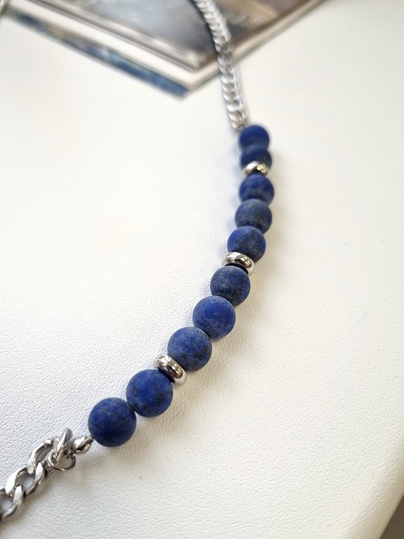 Цепь со вставкой лазурита