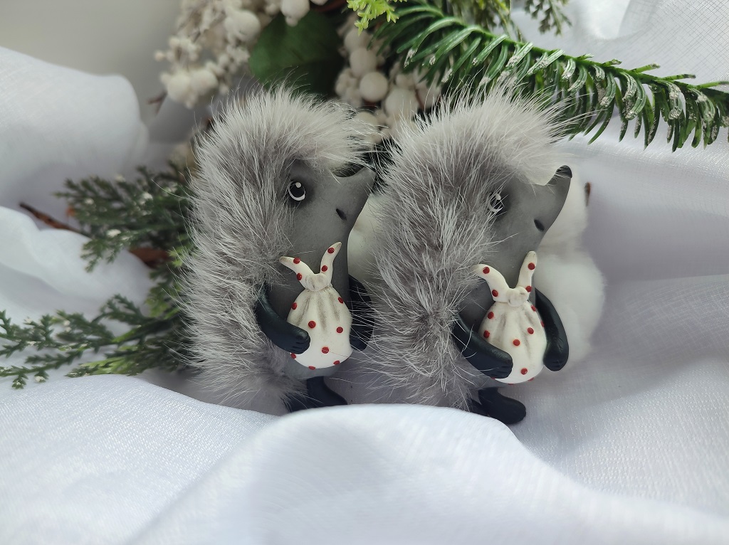 Брошь Ëжик с узелком