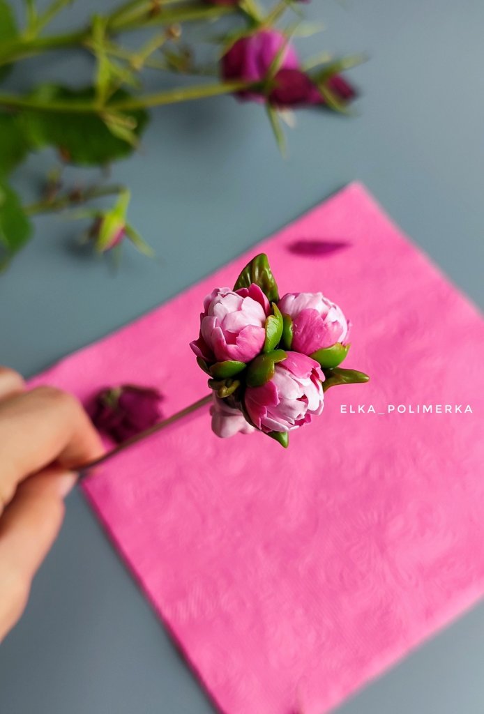 Ложка с пионами