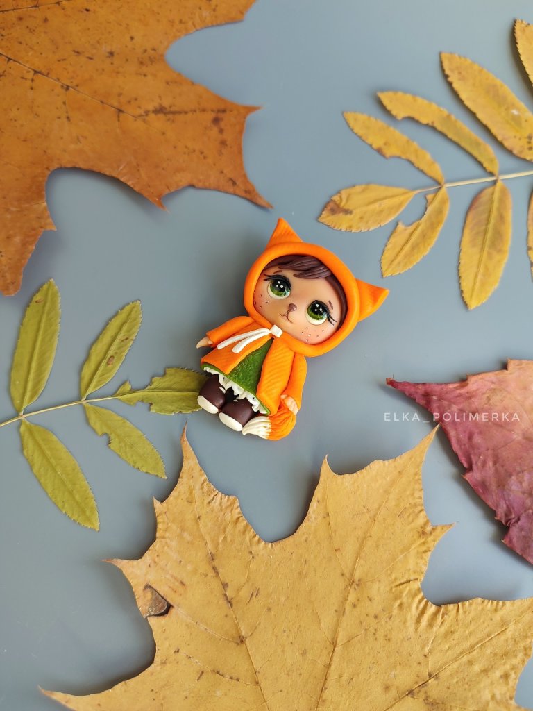 Брошь «Лисёнок»