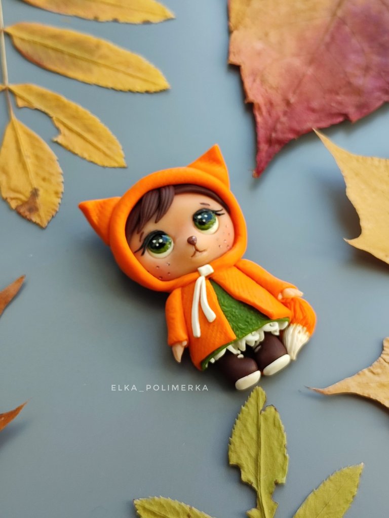 Брошь «Лисёнок»