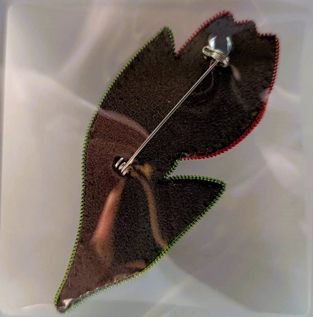 Брошь «Красный тюльпан»