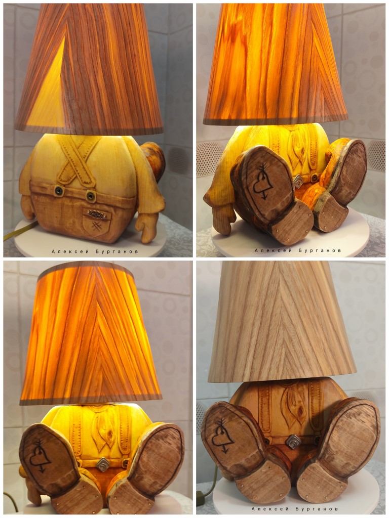 Влюбленный Гном — настольная лампа -ночник для уюта в отношениях