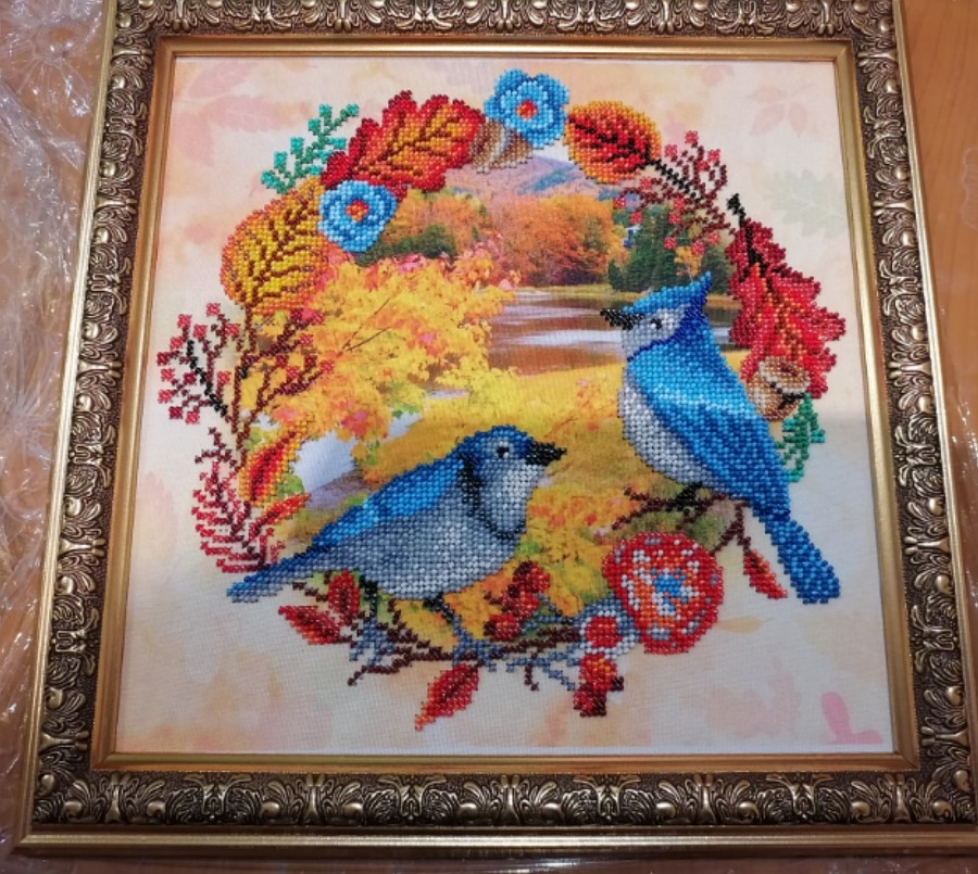 Вышевка бисером