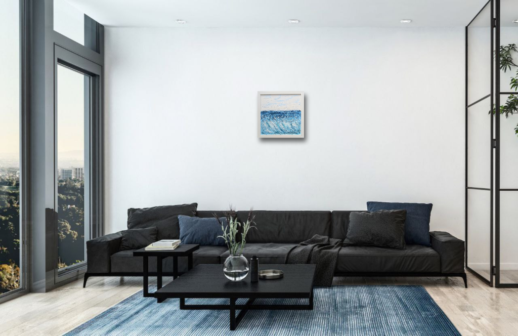 Текстурная картина Голубое море