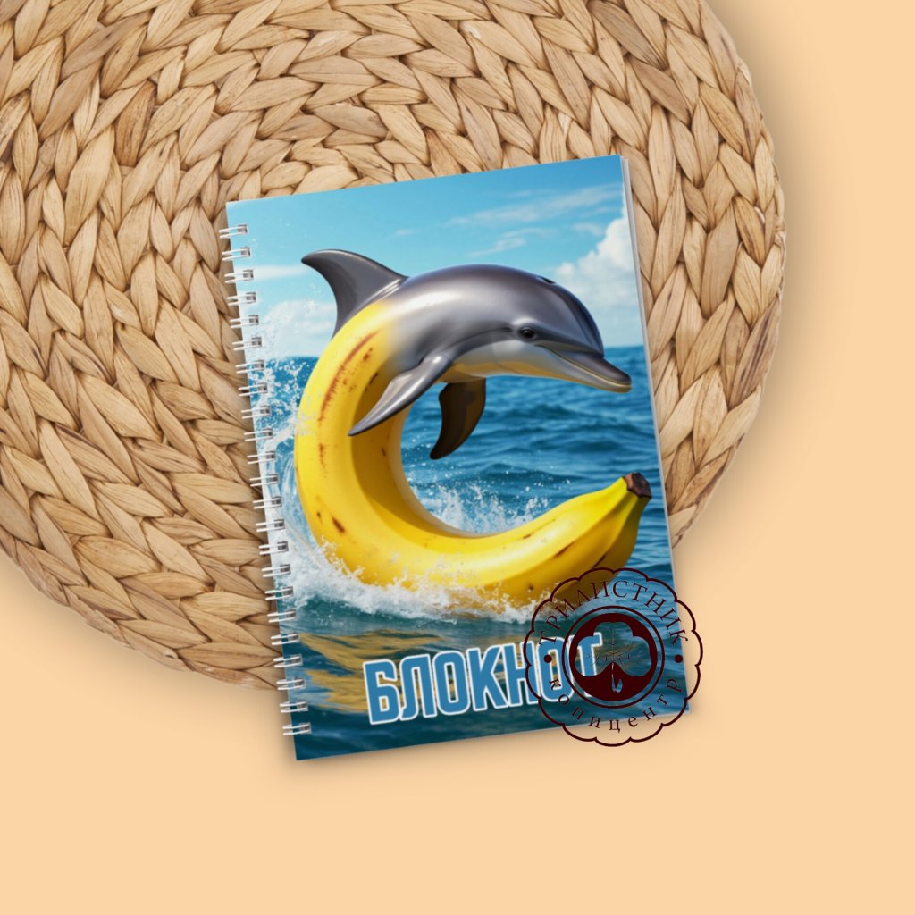 Блокнот в клетку с итальянскими мемами