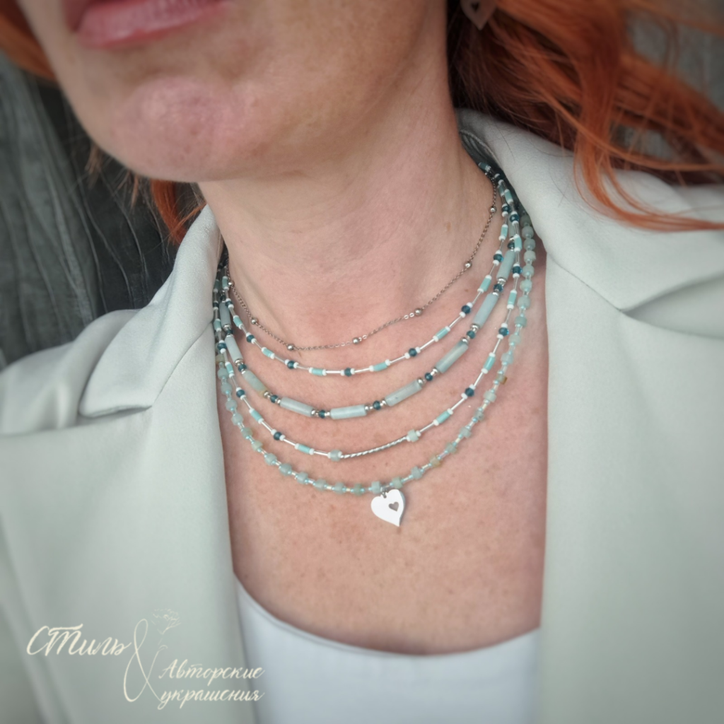Колье из амазонита