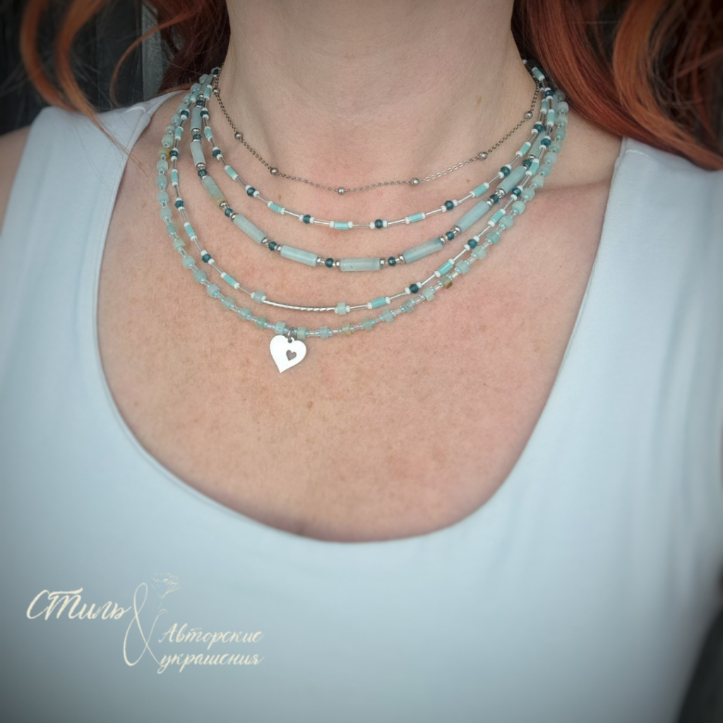 Колье из амазонита