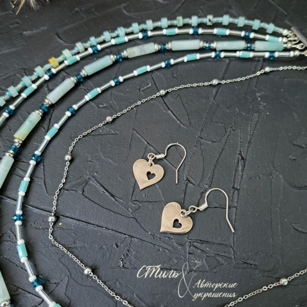 Колье из амазонита