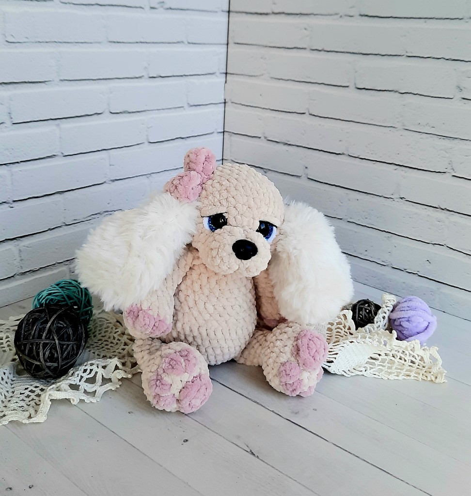 Вязаная игрушка — щенок