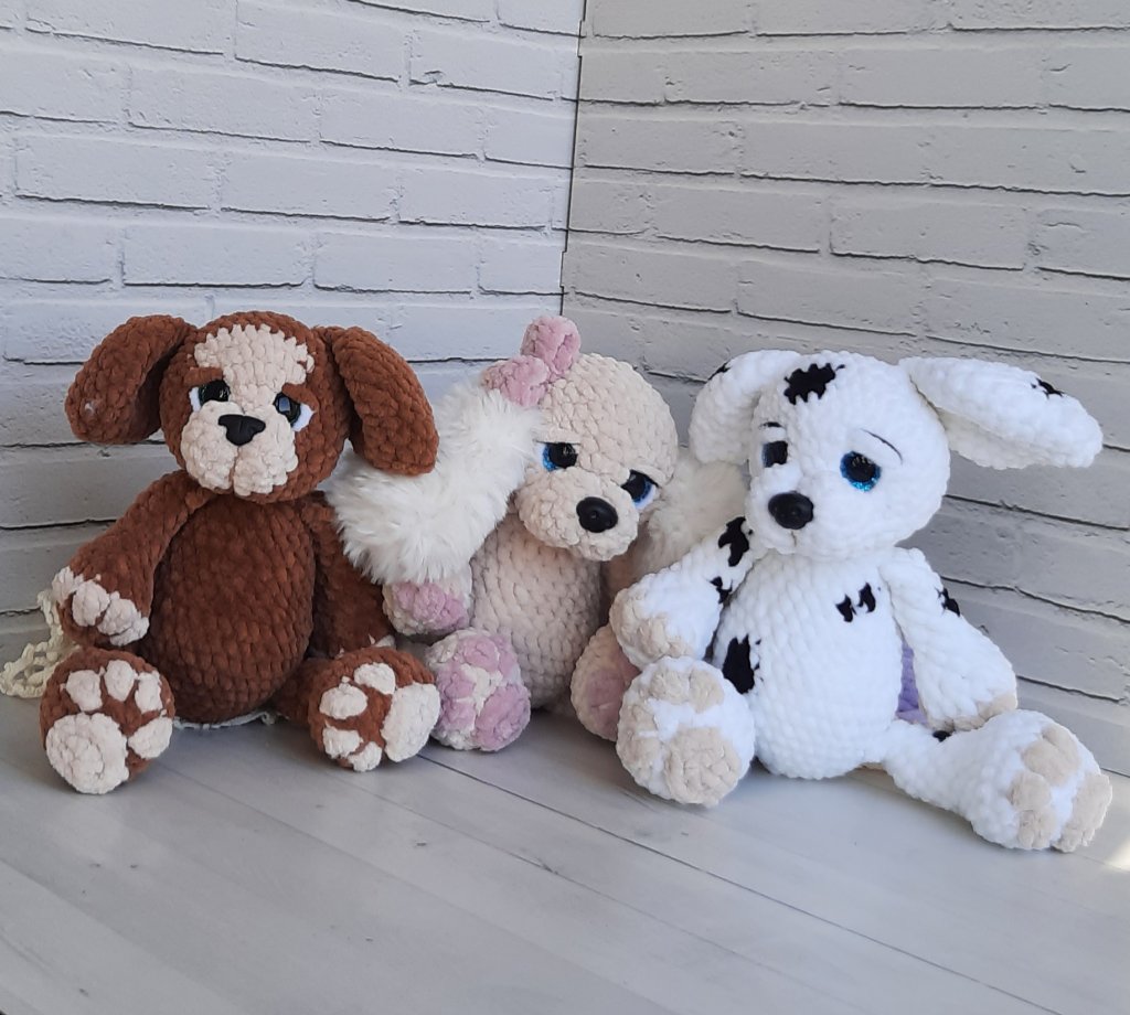 Вязаная игрушка — щенок