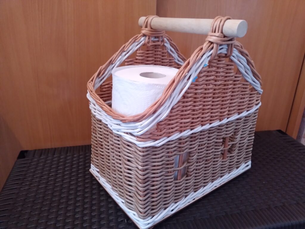 Плетеный домик для туалетной бумаги, салфеток