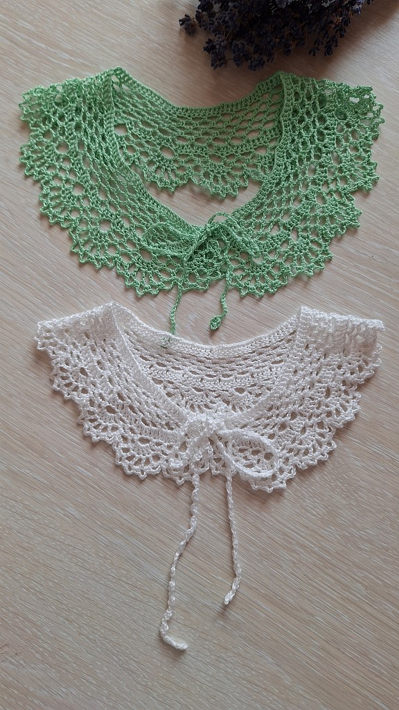 Воротничек вязаный крючком