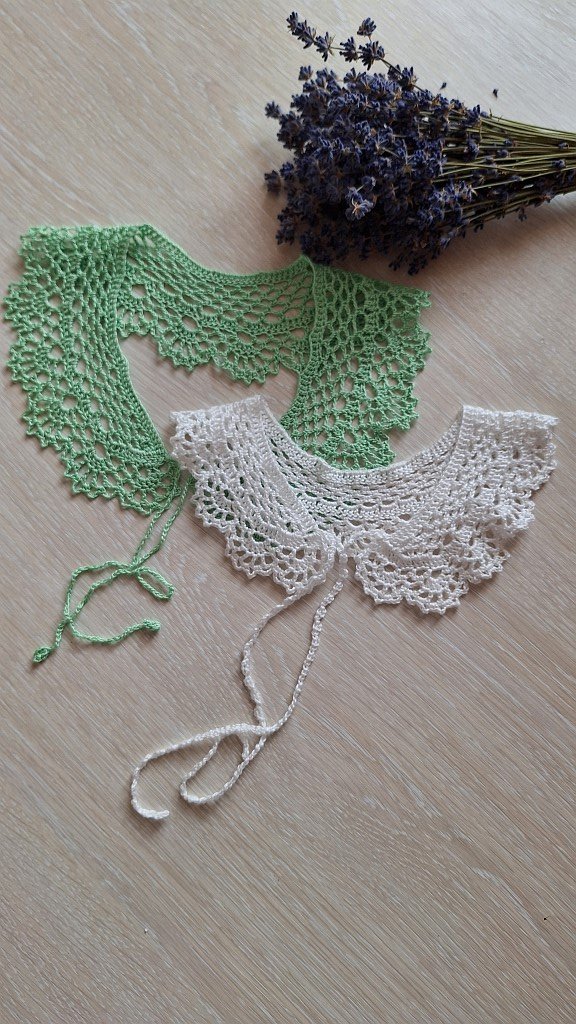 Воротничек вязаный крючком