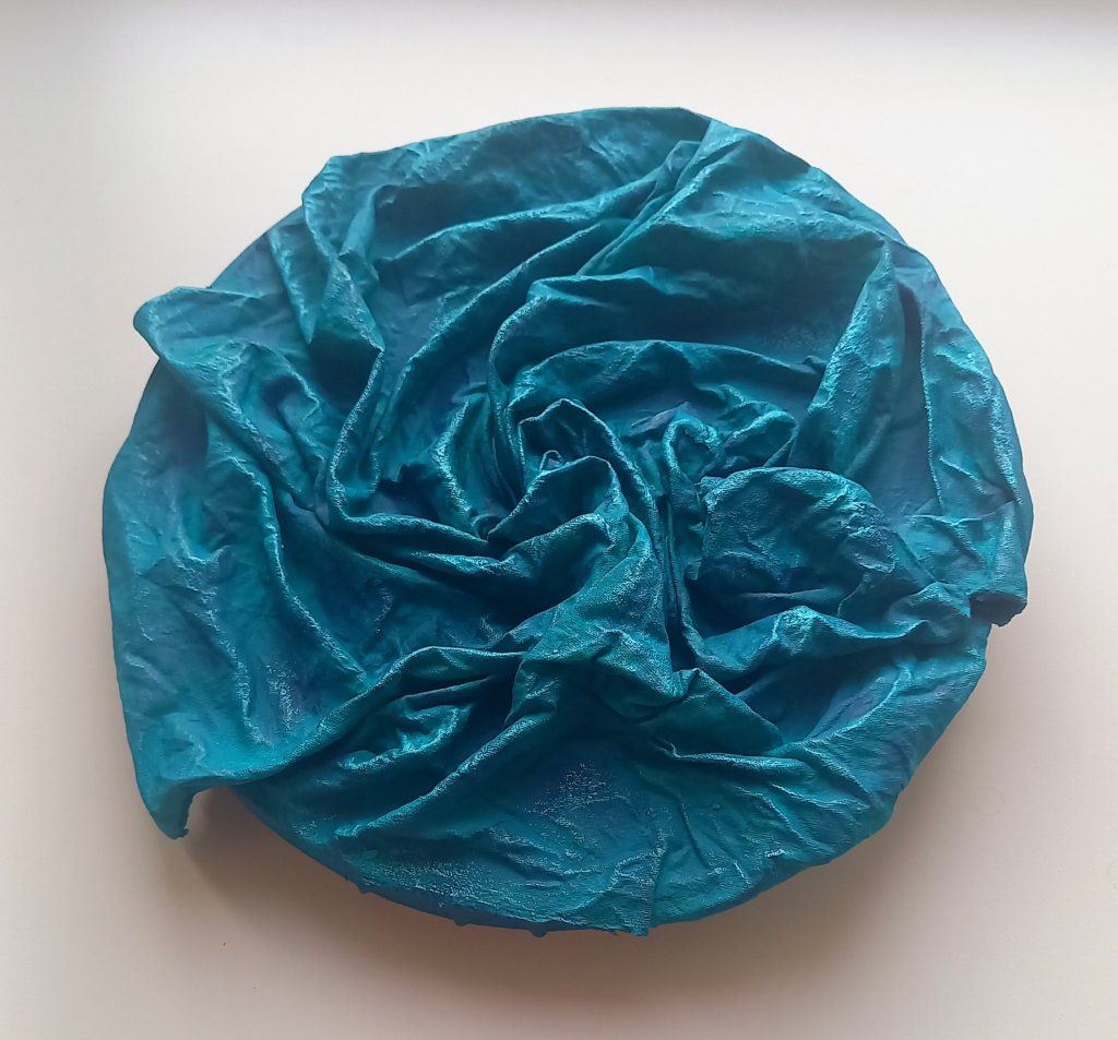 Текстурная картина Бирюзовая роза