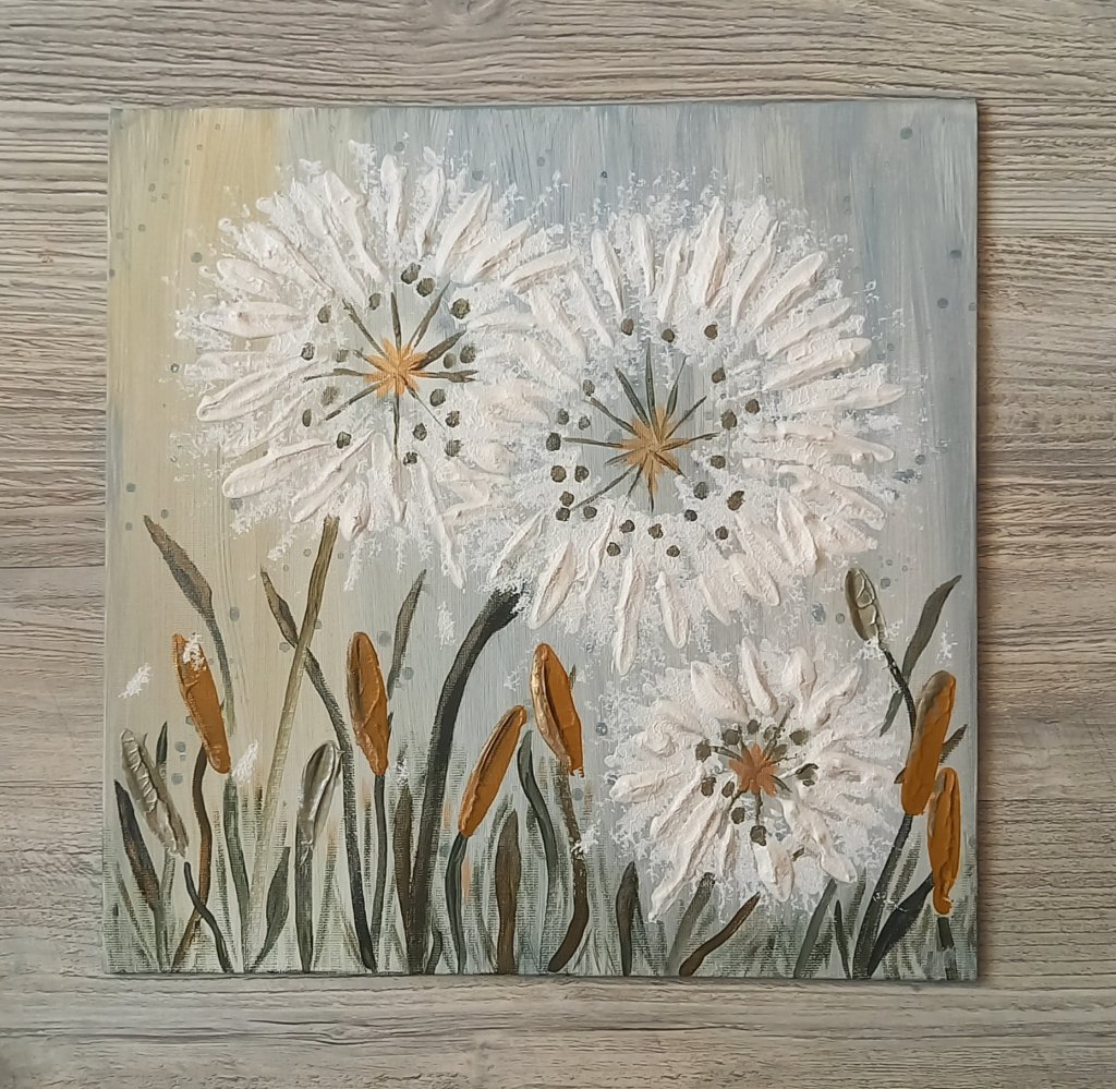 Текстурная картина Воспоминания о лете