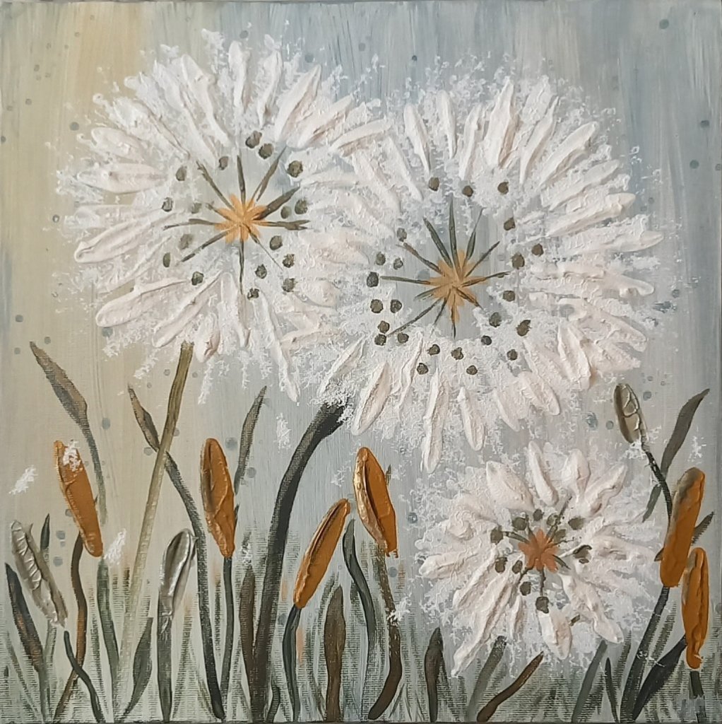 Текстурная картина Воспоминания о лете