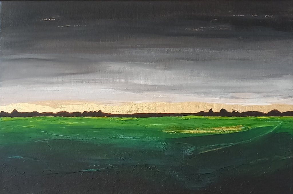 Текстурная картина Тихий вечер