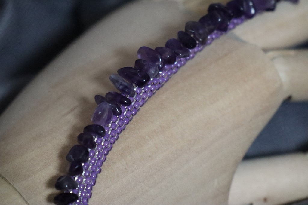 Браслет с аметистом