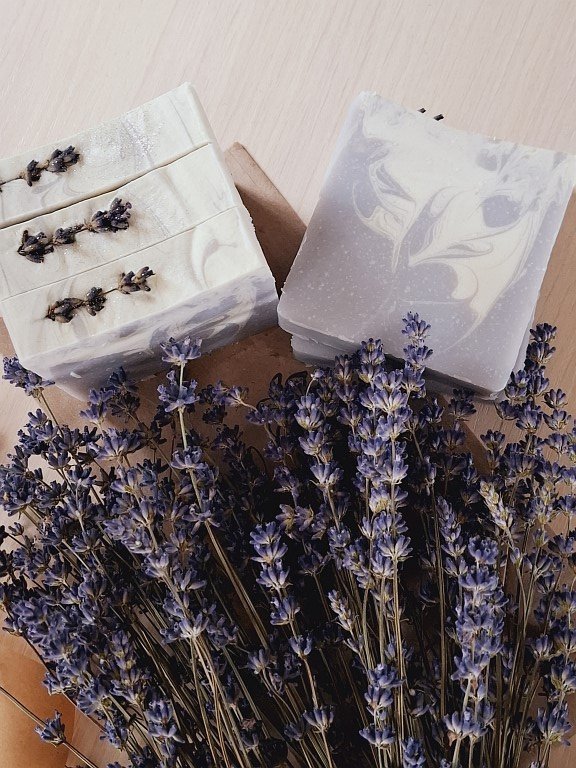 Лавандовое мыло натуральное