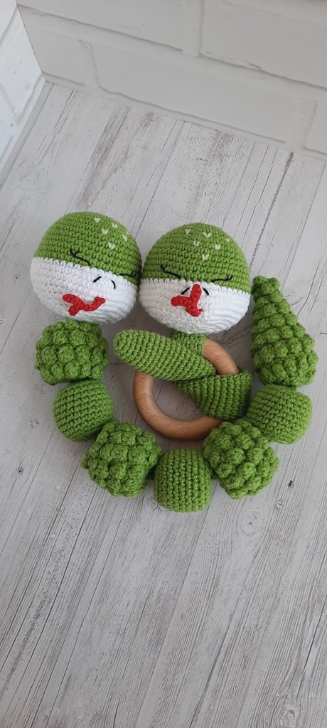 Тактильный набор «Змея и погремушка — грызунок»