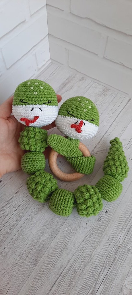 Тактильный набор «Змея и погремушка — грызунок»