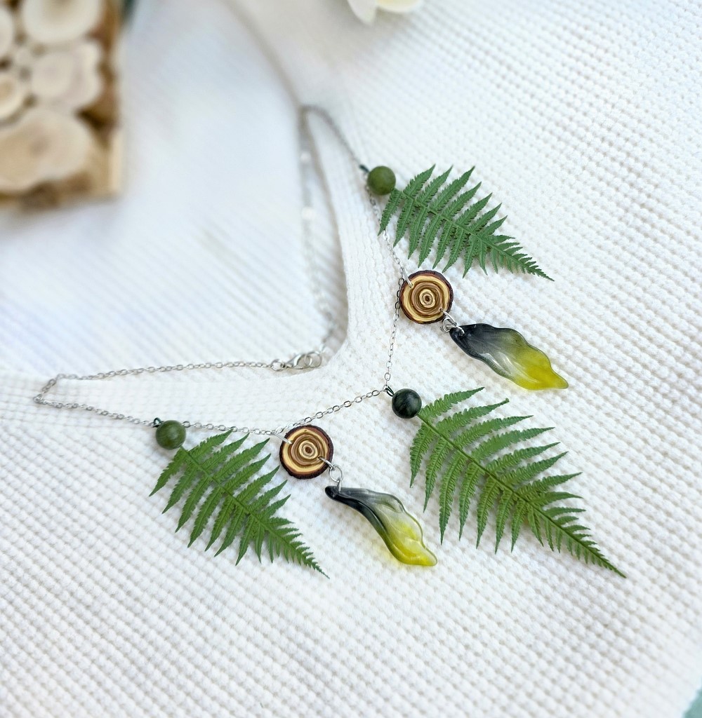 Комплект бижутерии Папоротник