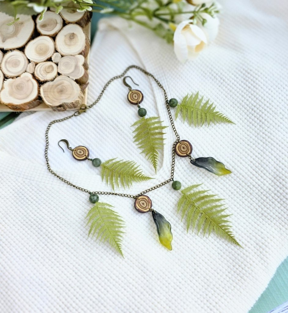 Комплект украшений Папоротник
