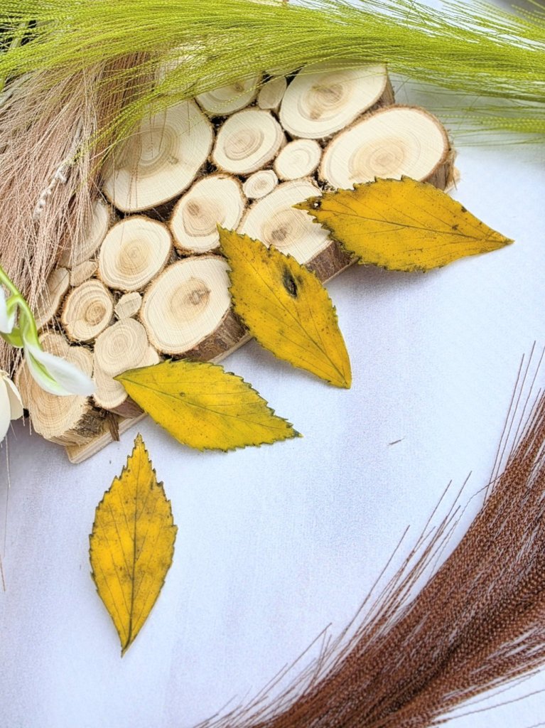 Броши «Листик берёзы»