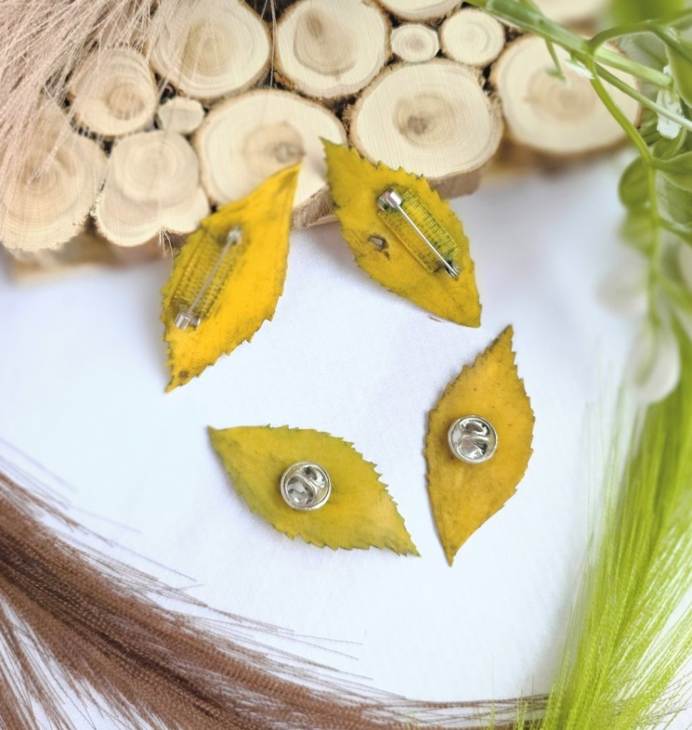 Броши «Листик берёзы»