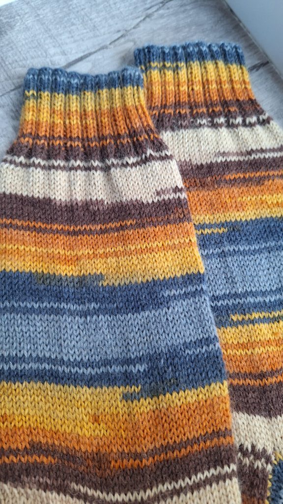 Вязаные мужские носки