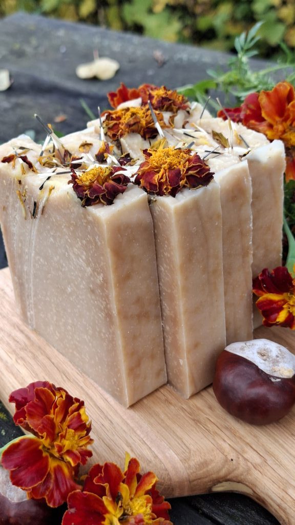 Бархатцы и мед мыло натуральное для тела