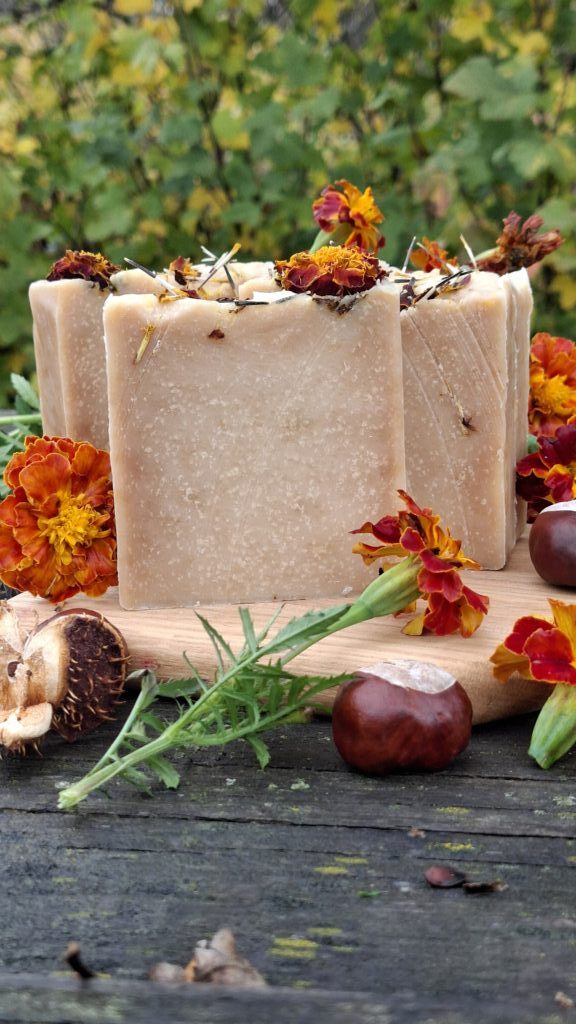 Бархатцы и мед мыло натуральное для тела