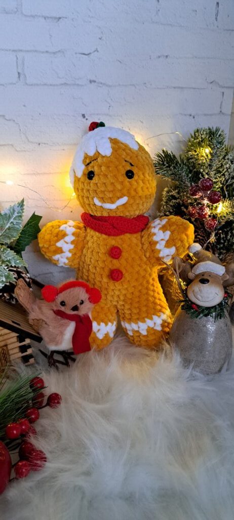 Вязаная игрушка пряня