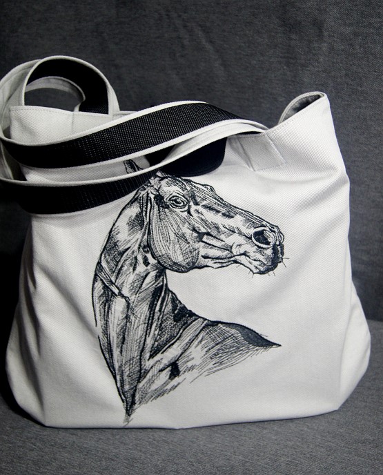 Сумка-шоппер с вышивкой