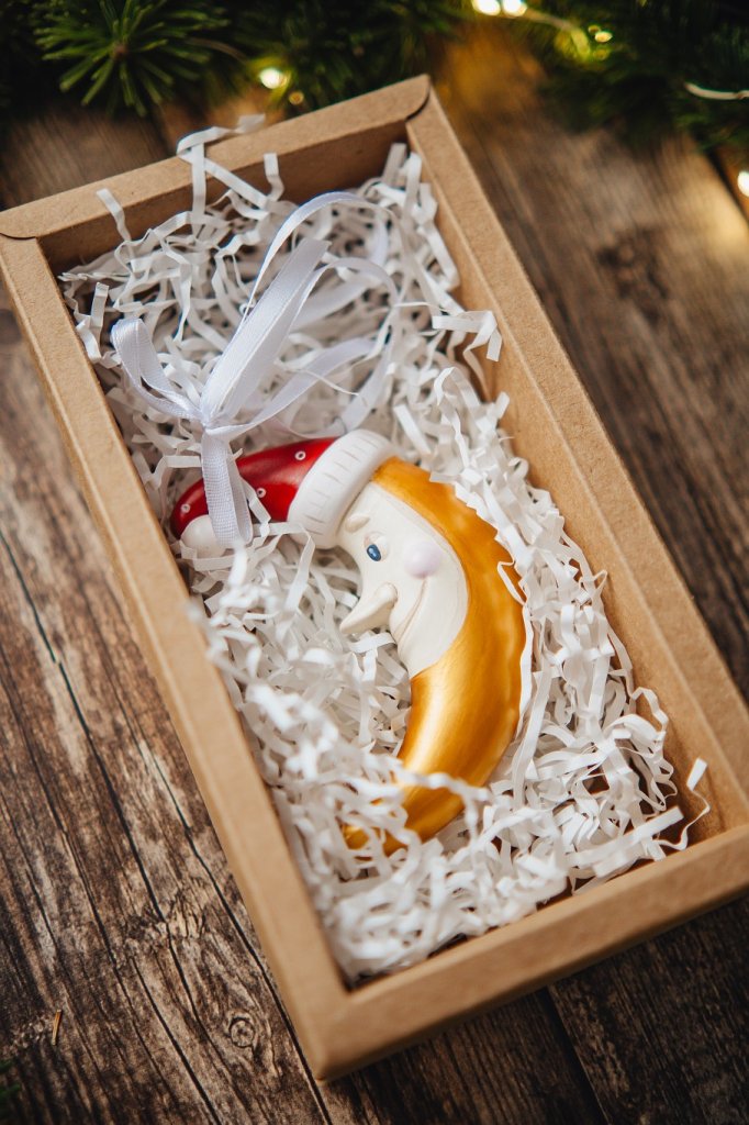 Ёлочная игрушка «Месяц»