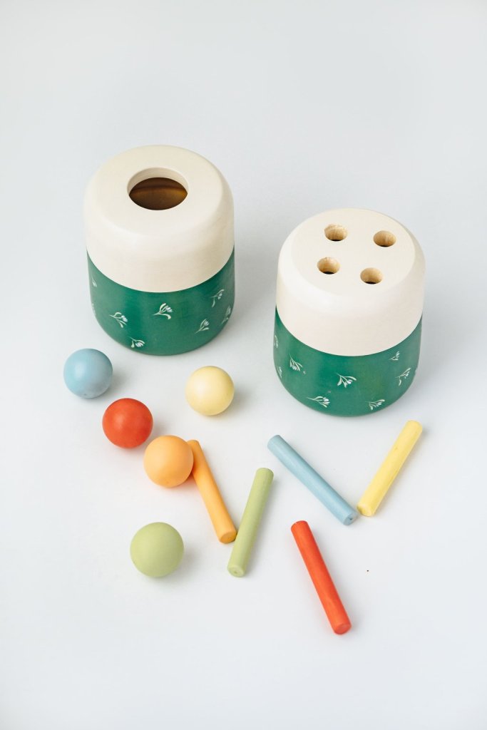 Сортер «Бочонок» с палочками или шариками