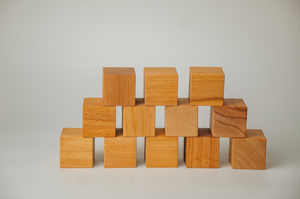 Кубики деревянные