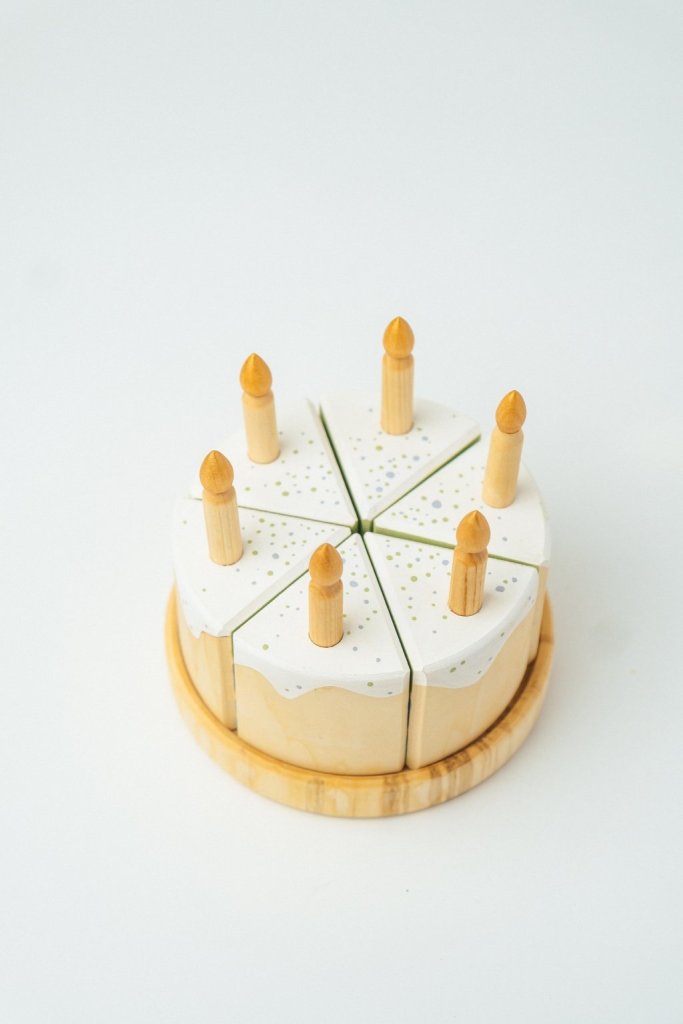 Торт. Деревянный тортик. Игровая еда.