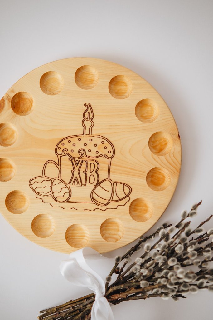 Тарелка пасхальная для яиц и кулича