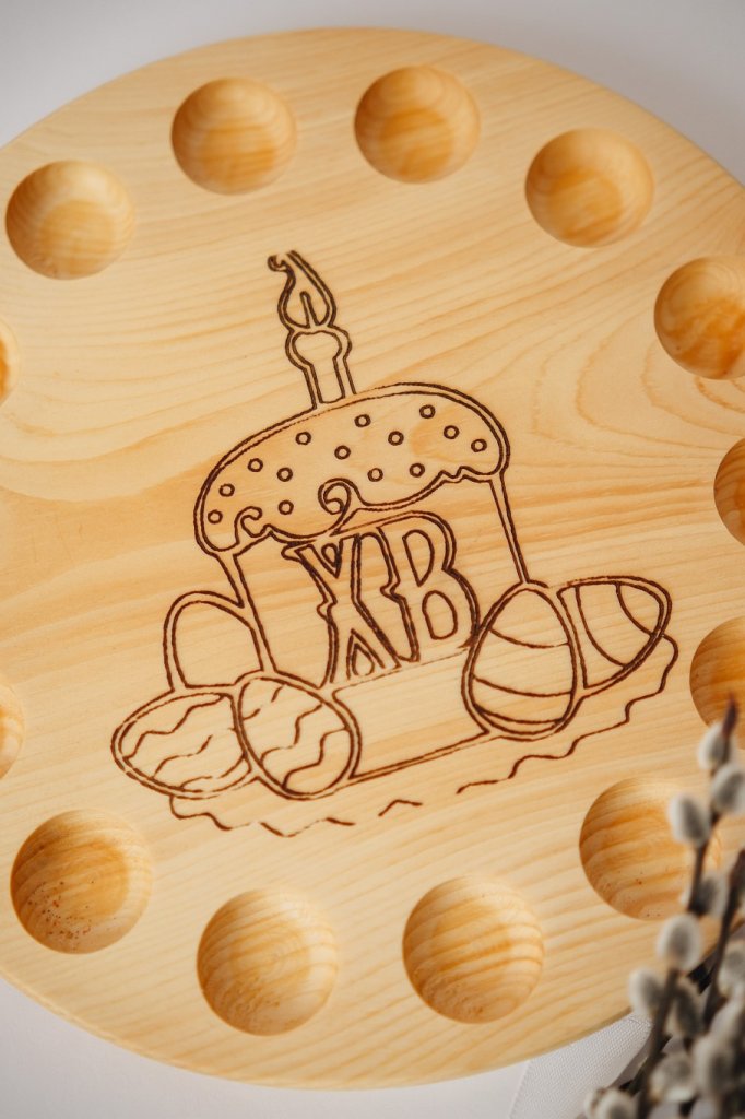 Тарелка пасхальная для яиц и кулича