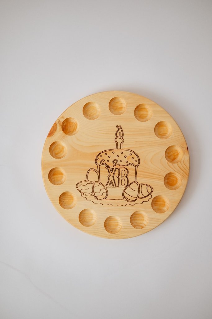 Тарелка пасхальная для яиц и кулича