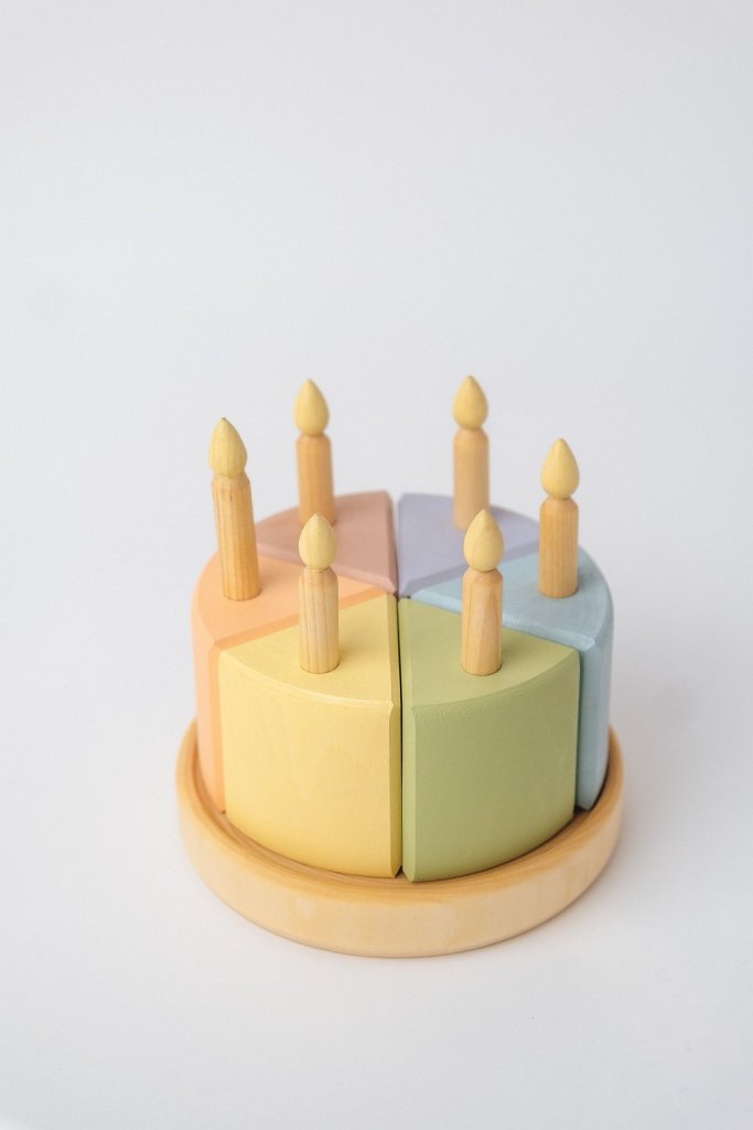 Торт. Деревянный тортик. Игровая еда.