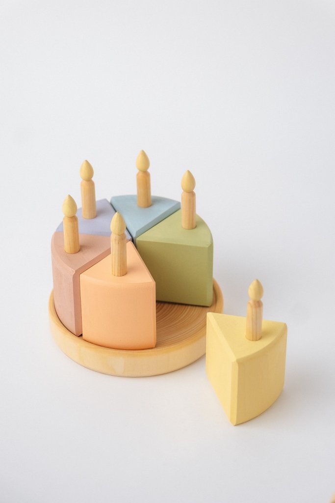 Торт. Деревянный тортик. Игровая еда.