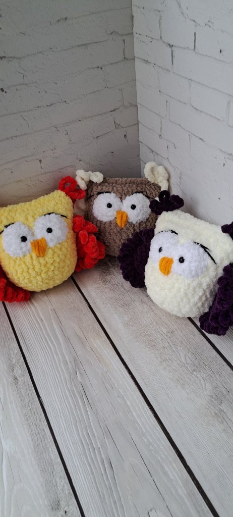 Вязаная совушка