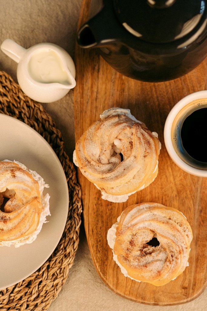 Творожное кольцо с кремом