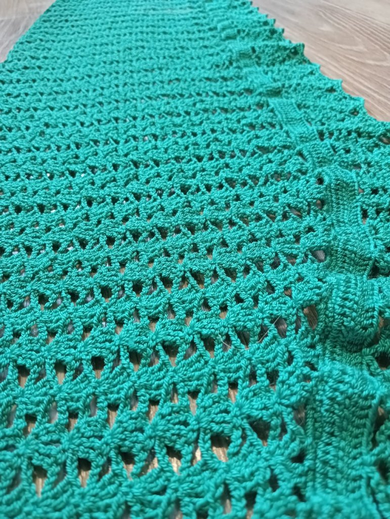 Шаль голубая