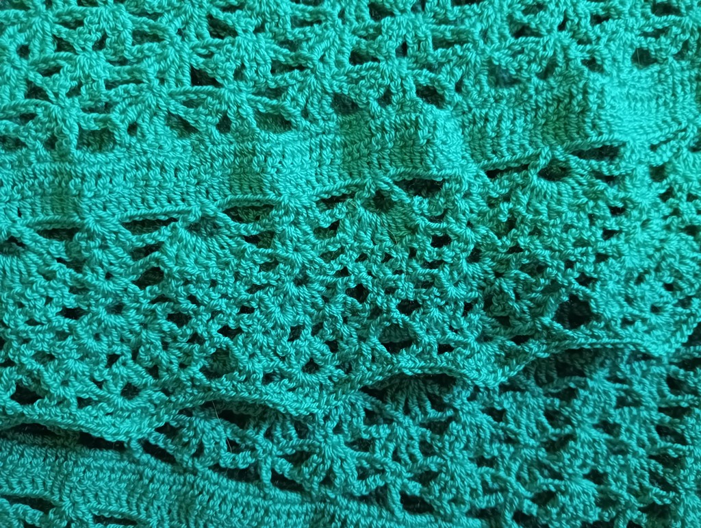 Шаль голубая