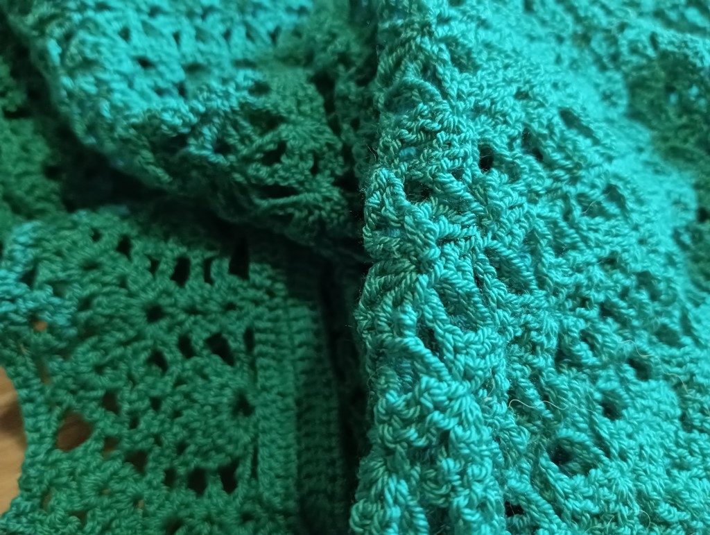 Шаль голубая